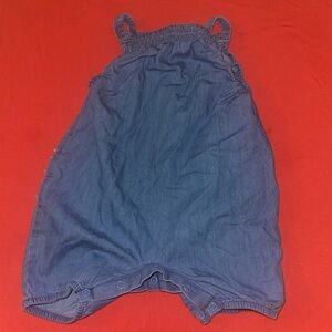 Charming Blue Kids Denim Romper